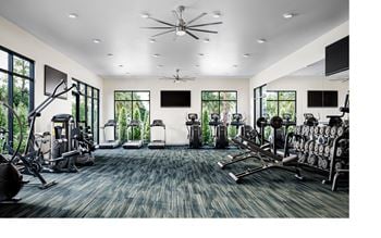 24-Hour first class fitness center with yoga/spin studio